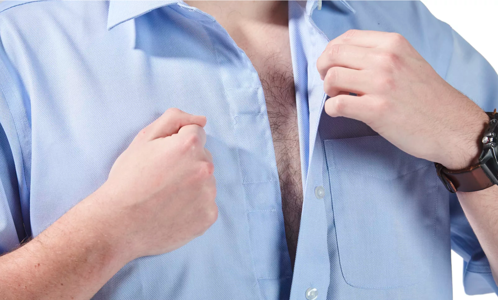 Chemise avec fermeture magnétique
