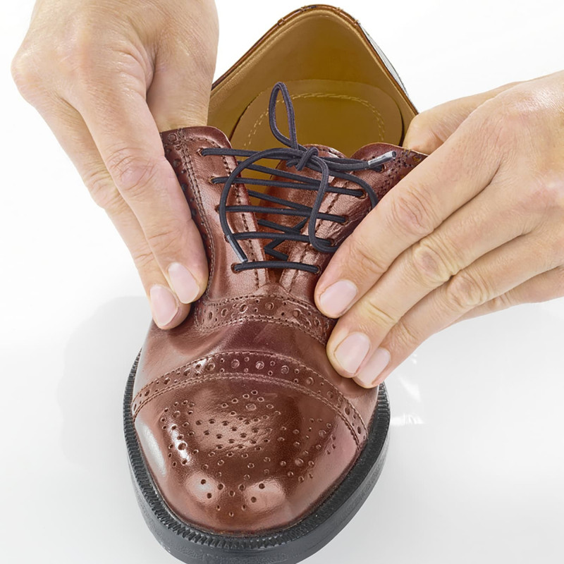 Chaussures avec lacets élastiques